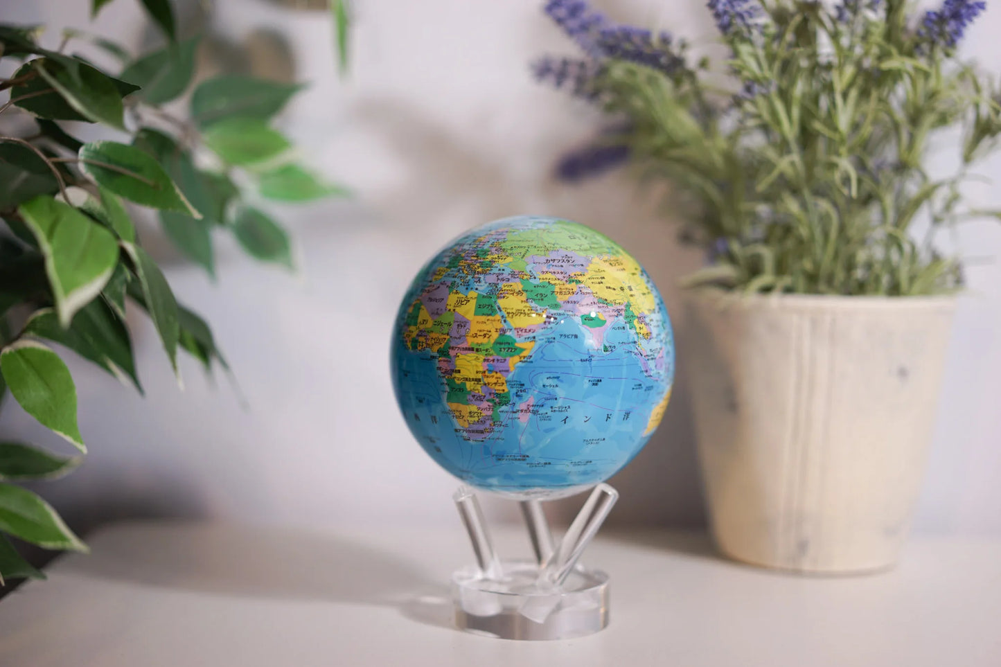 MOVA GLOBE_BLUE POLITICAL MAP JAPANESE